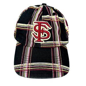 Twins '47 Florida State University Plaid Baseball Cap XL Fitted Color block